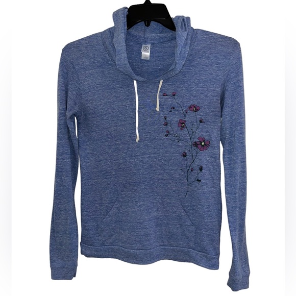 Alternative Tops - Alternative | Day Off Hooded Sweatshirt Periwinkle Size M